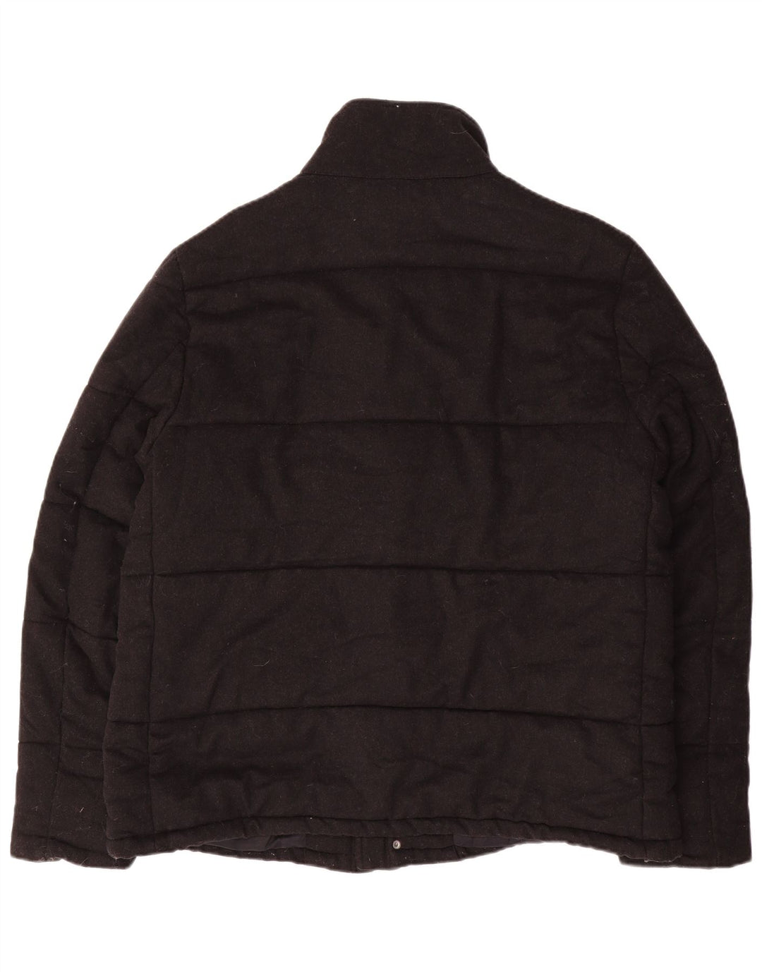 Jaqueta acolchoada masculina Reiss UK 42 XL lã preta