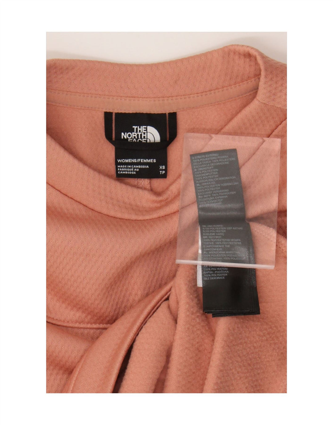Jumper de moletom feminino The North Face UK 6 XS laranja poliéster