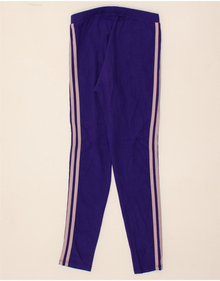 ADIDAS Womens Leggings UK 8 Small Purple Cotton Vintage Adidas and Second-Hand Adidas from Messina Hembry 