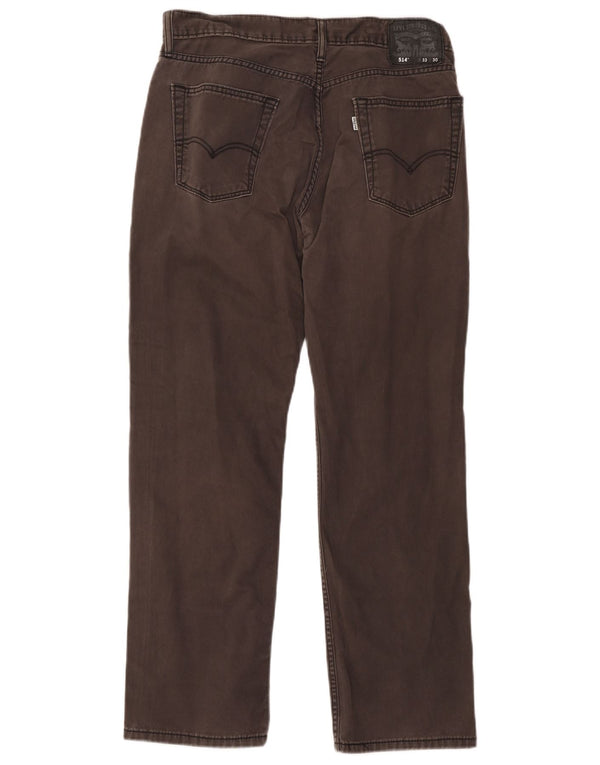Levi's Masculino 514 Straight Jeans W33 L30 Cinza Algodão