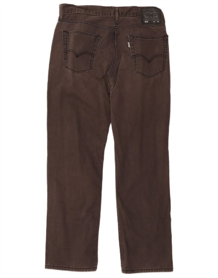 Levi's Masculino 514 Straight Jeans W33 L30 Cinza Algodão