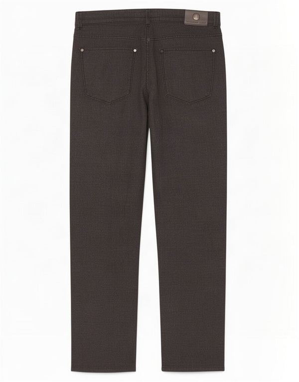 Trussardi Calça masculina reta casual W36 L32 algodão cinza