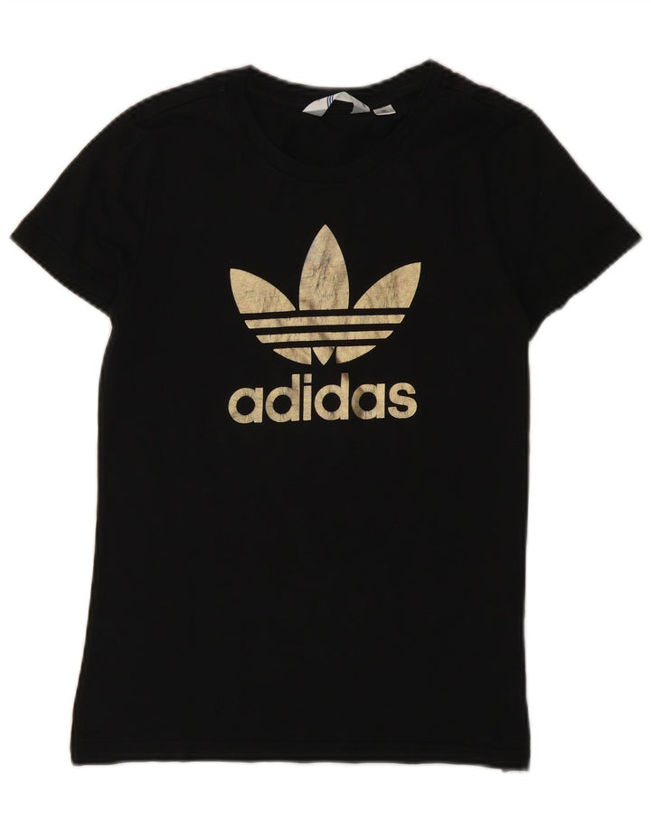 Camiseta gráfica feminina Adidas Top IT 42 médio algodão preto