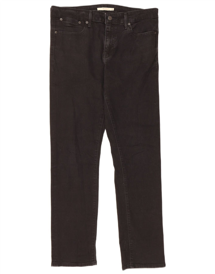 Calça jeans feminina Levi's 712 Slim W30 L30 algodão preto