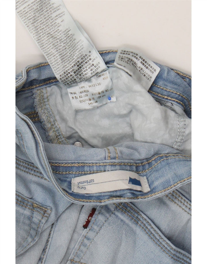 Calça jeans feminina Levi's 529 Curvy Bootcut W32 L32 azul algodão