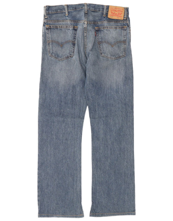 Levi's Mens 517 Bootcut Jeans W34 L34 Blue Cotton