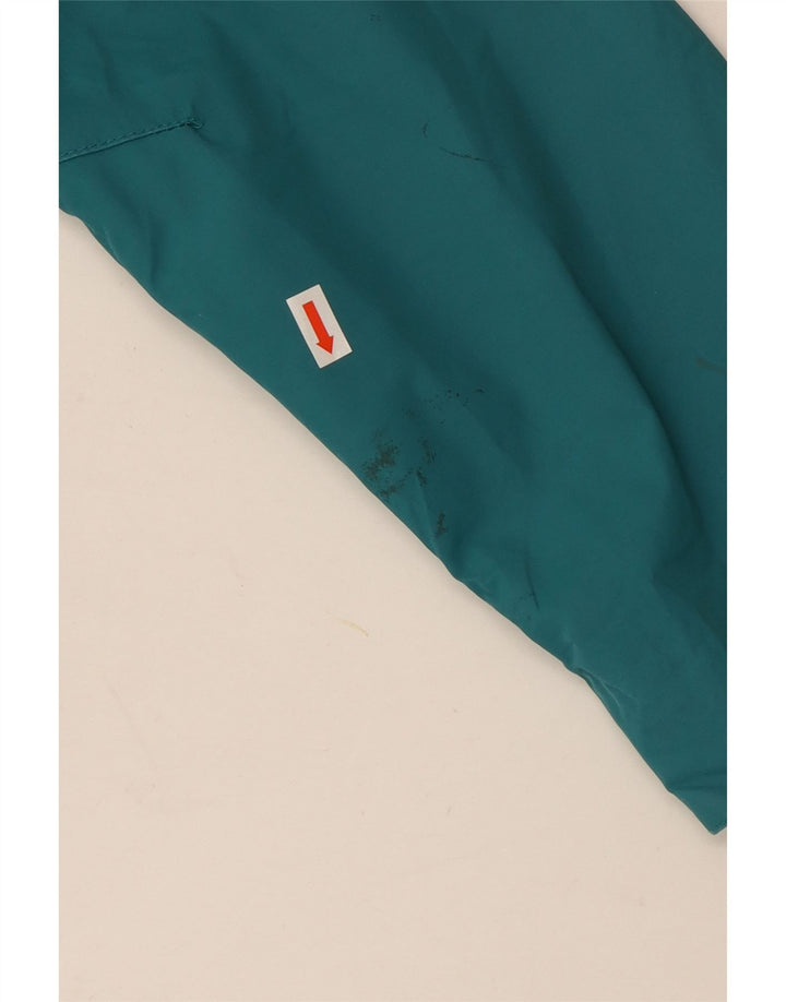 Jaqueta de chuva feminina com capuz Jack Wolfskin Reino Unido 18 XL turquesa poliamida