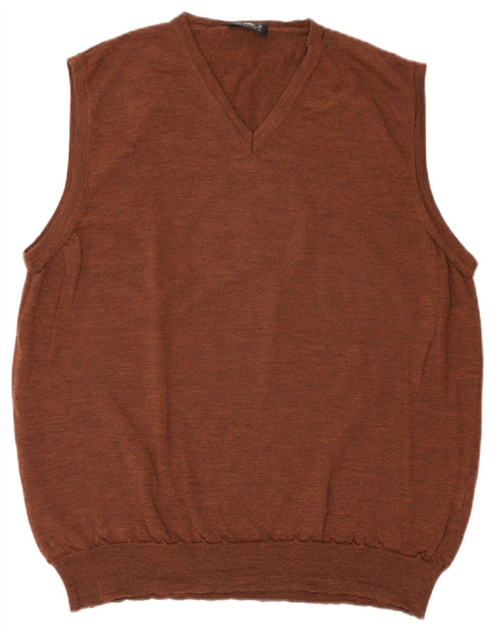 MAYSER Mens Colete Regata IT 56 XL Lã Marrom