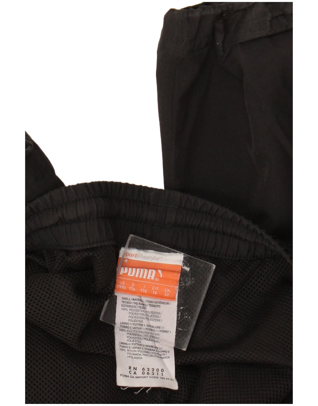 Calças de treino PUMA Meninos 15-16 Anos Preto Colorblock Poliéster