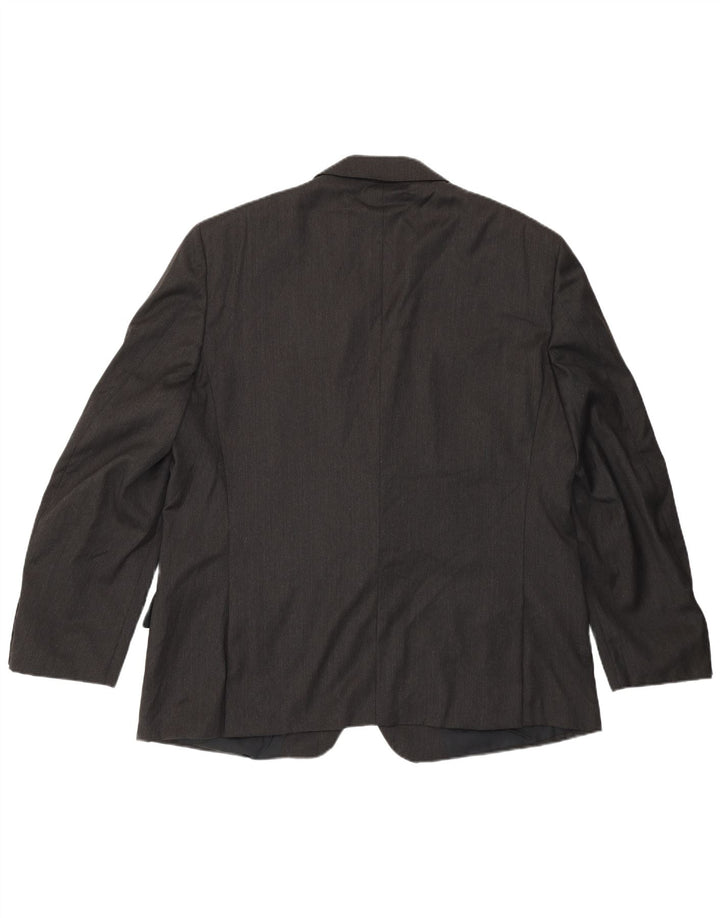 Jaqueta blazer masculina CANTARELLI Loro Piana 2 botões IT 58 4XL cinza