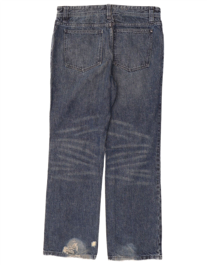 Jeans retos masculinos DKNY W33 L31 algodão azul