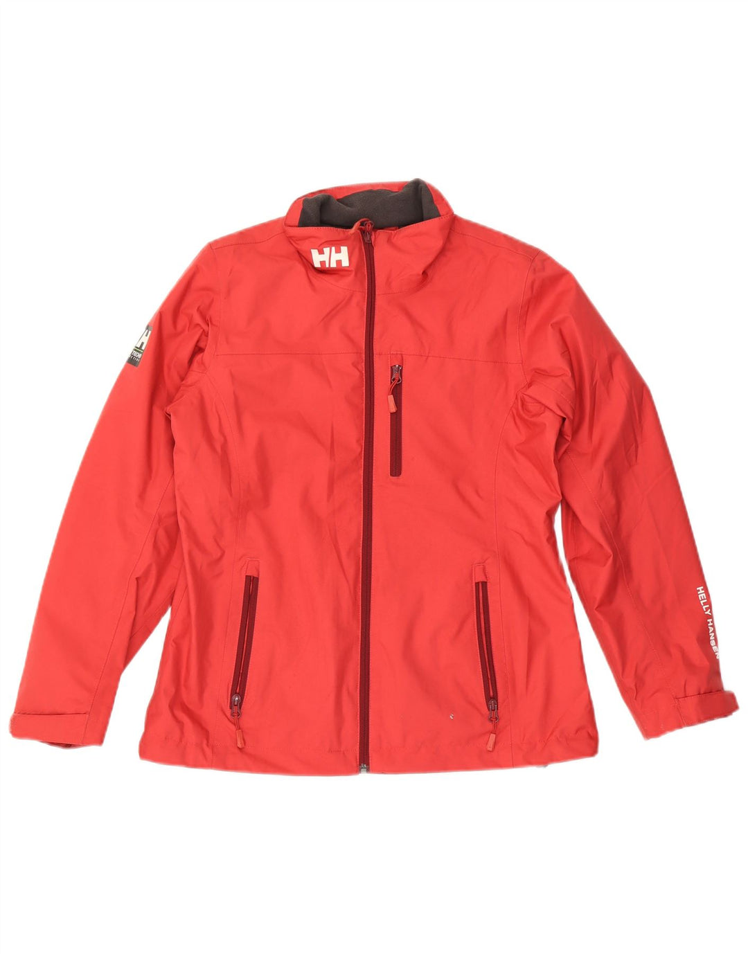 Jaqueta corta-vento feminina HELLY HANSEN UK 14 poliéster vermelho médio