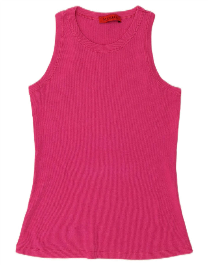 Top colete feminino Max & Co. UK 12 rosa médio