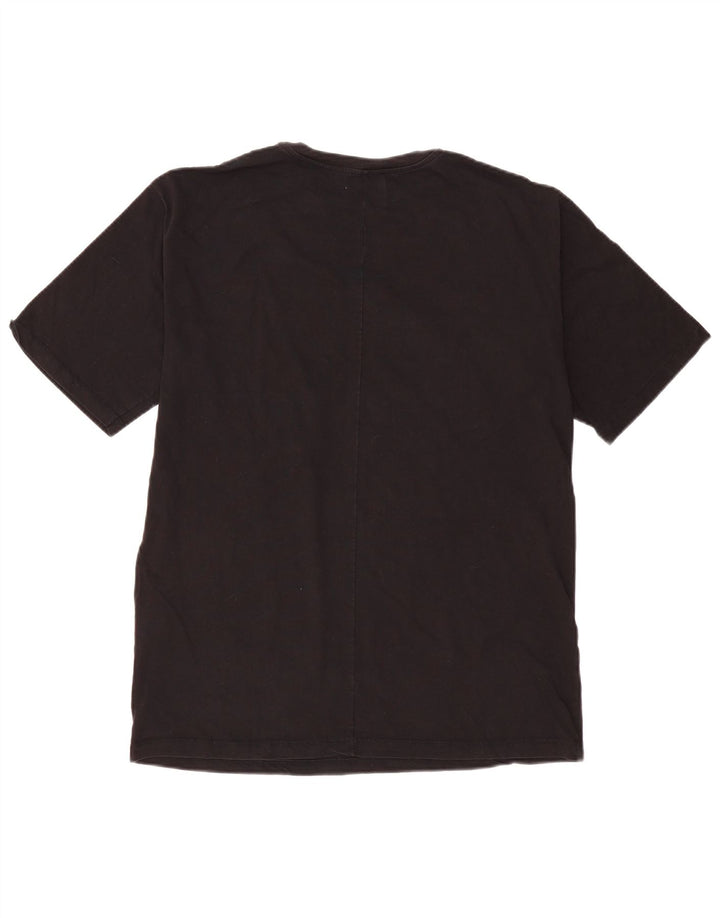 Converse Mens Graphic T-Shirt Top XS Algodão Preto