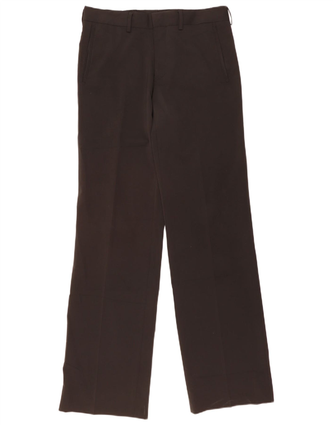 Calça chino reta masculina ZARA EU 40 médio W31 L34 poliéster preto