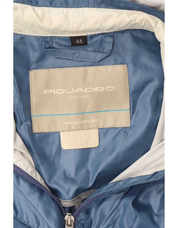 PEUTEREY Capa de chuva feminina com capuz IT 46 grande azul