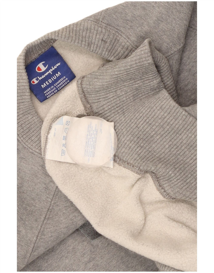 Champion moletom gráfico feminino jumper UK 14 cinza médio manchado