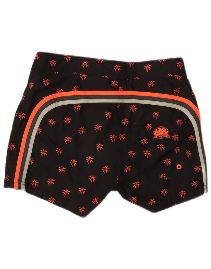 Shorts de natação masculino Sundek médio preto floral poliéster