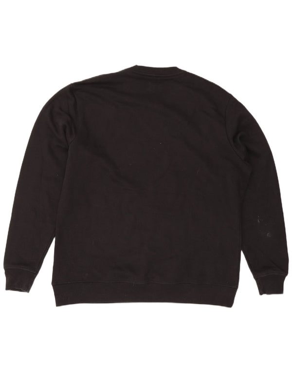 Campeão Mens Moletom Jumper XL Algodão Preto