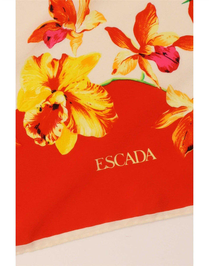 Escada lenço quadrado feminino tamanho único vermelho floral