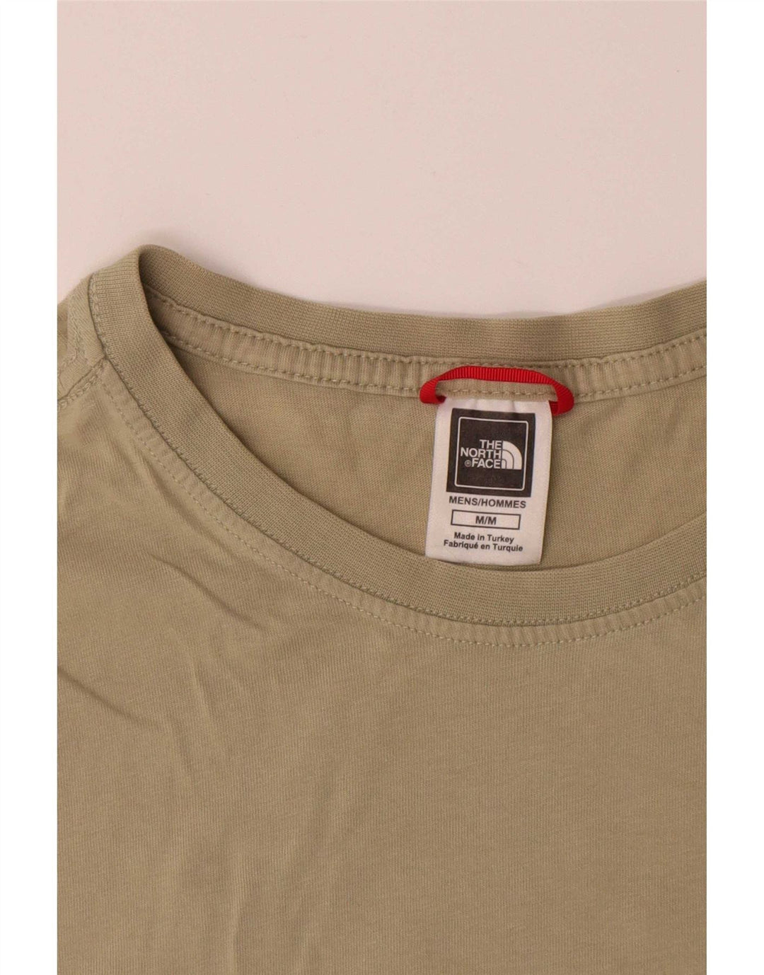 Camiseta gráfica masculina The North Face Top médio de algodão cáqui