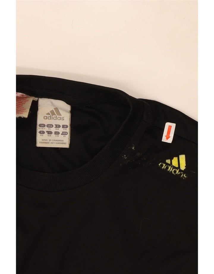 Camiseta Adidas Meninos Graphic 15-16 Anos Preto Poliéster