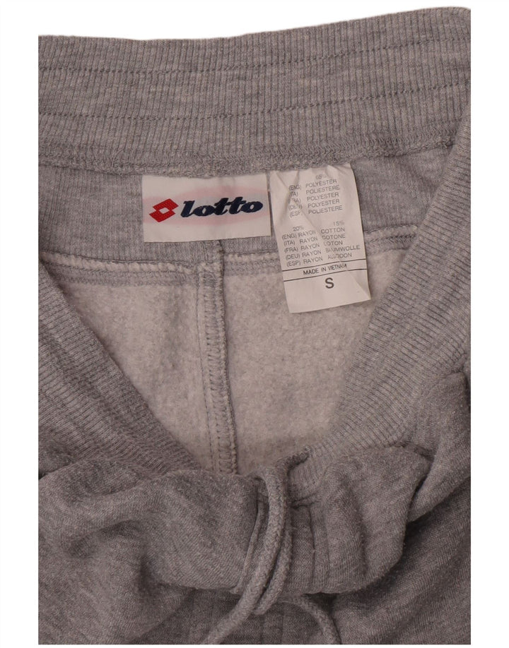 Shorts esportivos gráficos femininos Lotto pequenos esportes de poliéster cinza