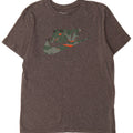 Camiseta Nike masculina gráfica Top algodão cinza médio