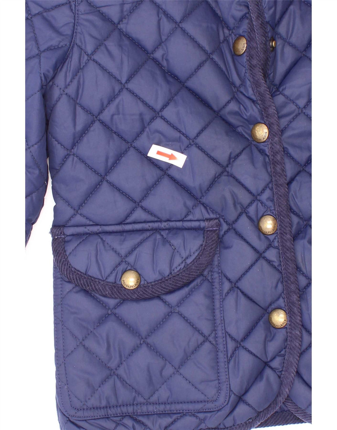 Jaqueta acolchoada Polo Ralph Lauren para meninas 5-6 anos azul marinho poliéster