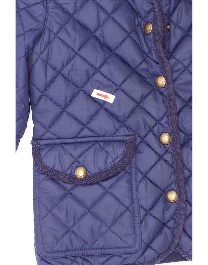 Jaqueta acolchoada Polo Ralph Lauren para meninas 5-6 anos azul marinho poliéster