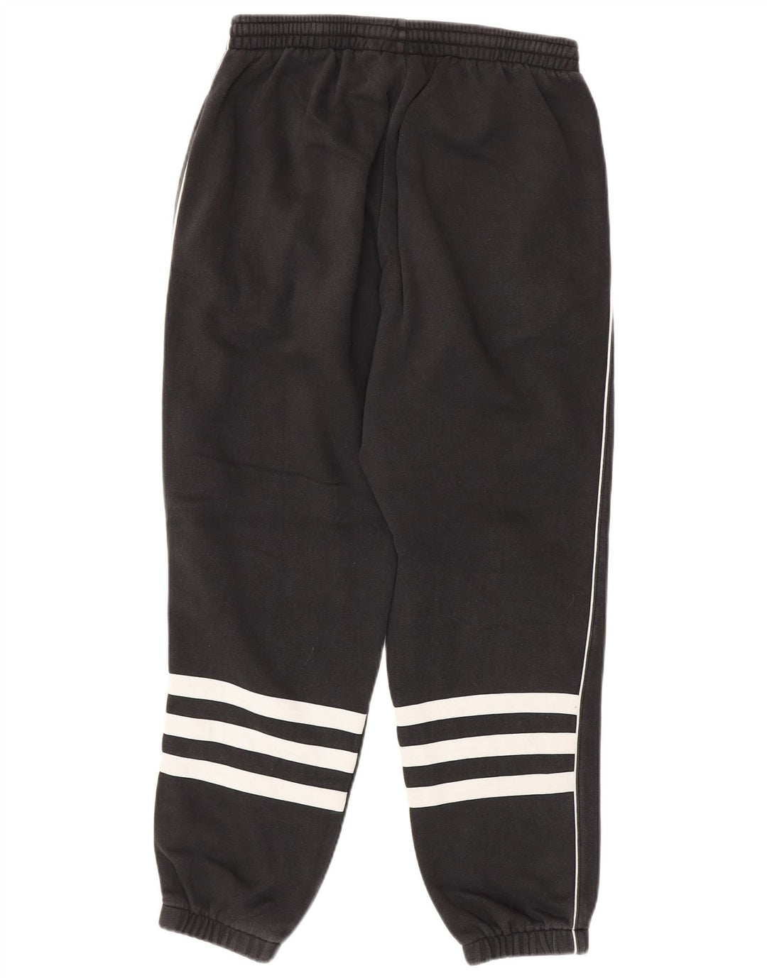 ADIDAS Mens Tracksuit Trousers Joggers Medium Black Cotton