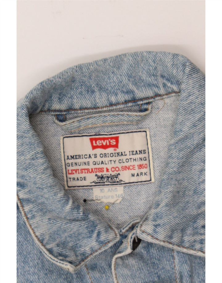 LEVI'S Boys Denim Jacket 9-10 Years Blue Vintage Levi's and Second-Hand Levi's from Messina Hembry 