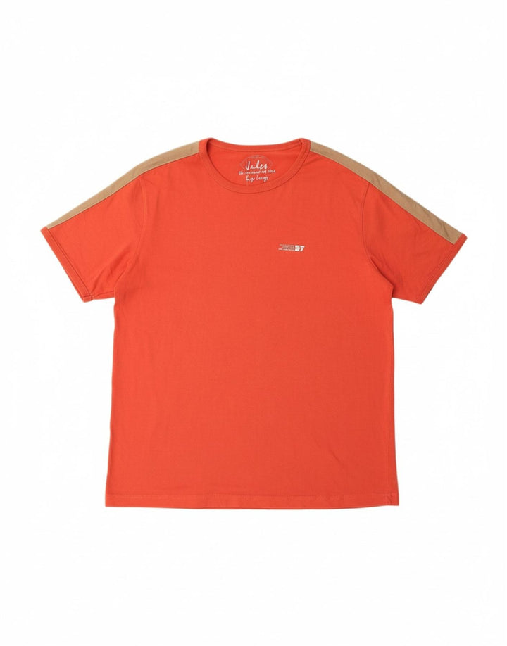 Camiseta masculina JULES Top grande de algodão laranja