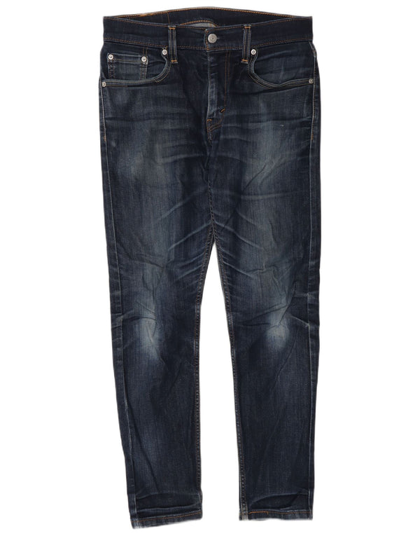 Levi's Masculino 512 Slim Tapered Jeans W30 L30 Azul Algodão