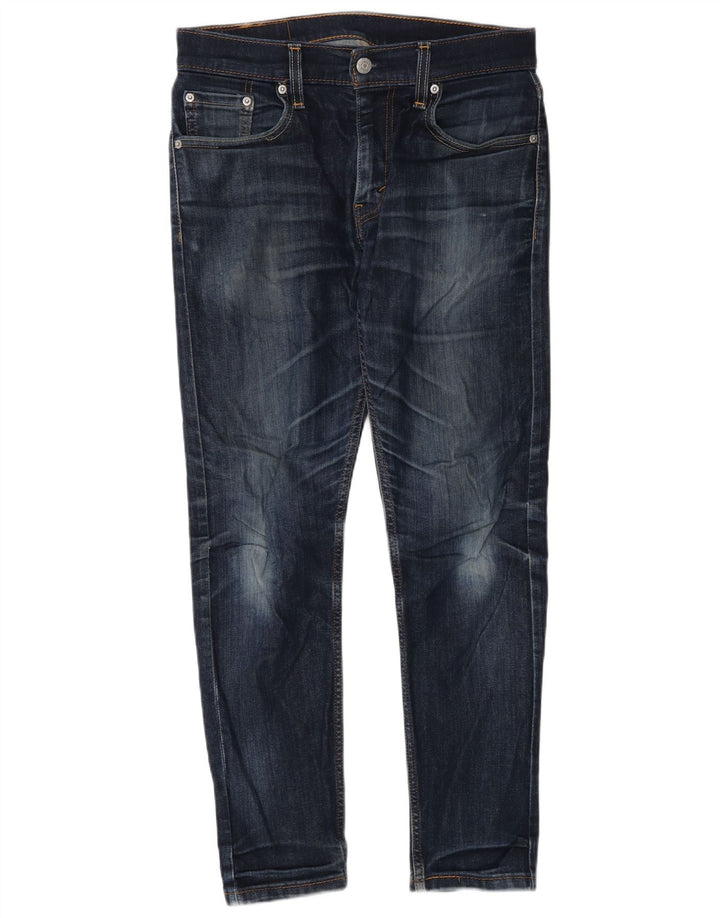 Levi's Masculino 512 Slim Tapered Jeans W30 L30 Azul Algodão