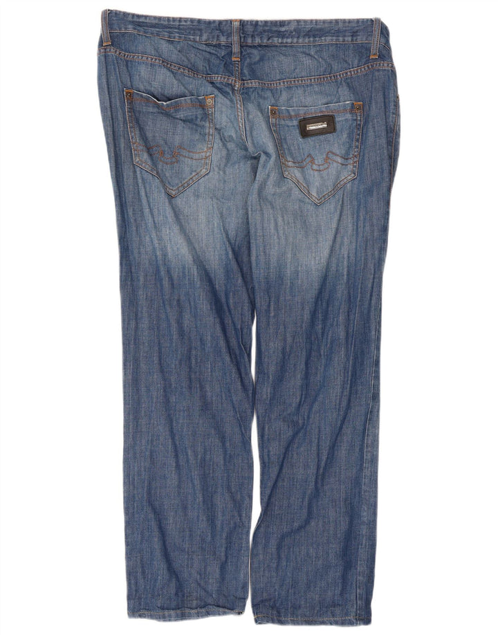 Calça jeans reta feminina Richmond W40 L30 azul