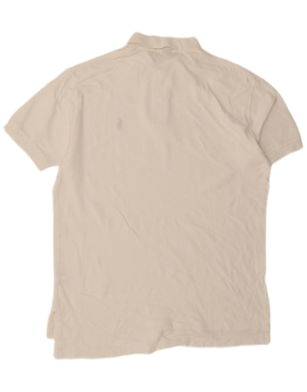 Camisa polo masculina Polo Ralph Lauren grande algodão branco
