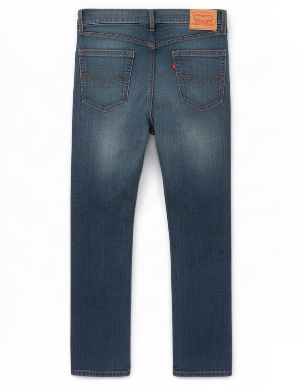 Levi's Masculino 513 Slim Straight Jeans W34 L30 Azul Algodão