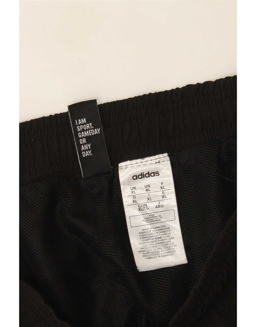 Adidas Mens Treino Calças Joggers XL Preto Poliéster
