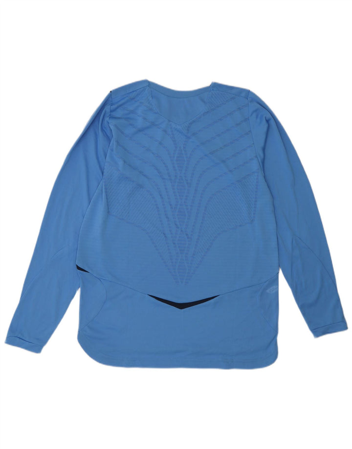 Umbro Masculino Top Manga Longa Pequeno Azul Colorblock Poliéster