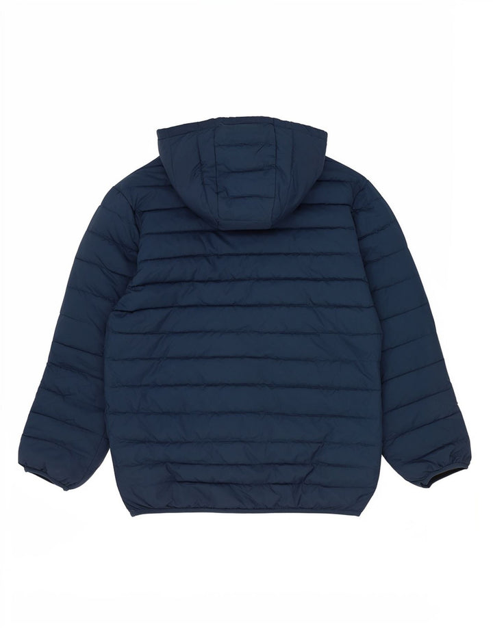 Jaqueta acolchoada com capuz Quiksilver Boys 13-14 anos grande poliéster azul marinho