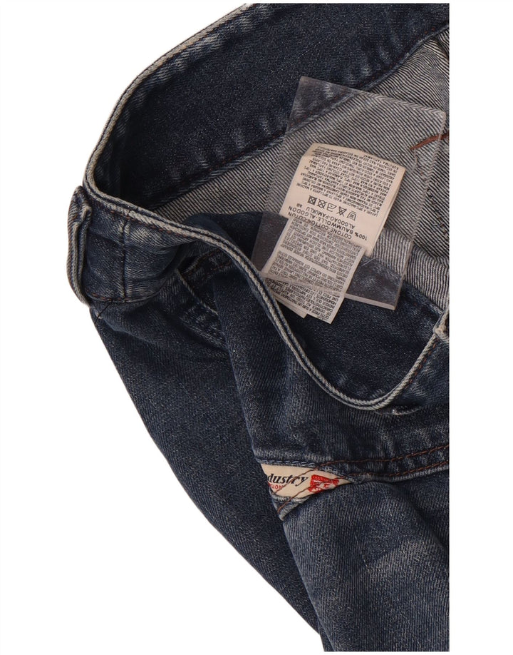 Diesel feminino bootcut jeans W32 L32 azul algodão
