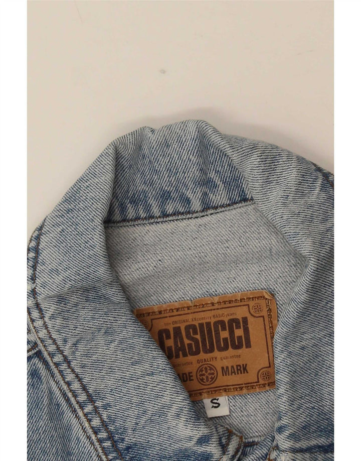 Jaqueta jeans masculina Casucci UK 36 pequena azul