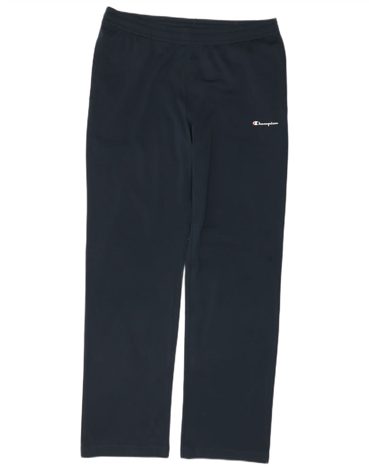 Calça de treino masculina Champion grande poliéster azul marinho
