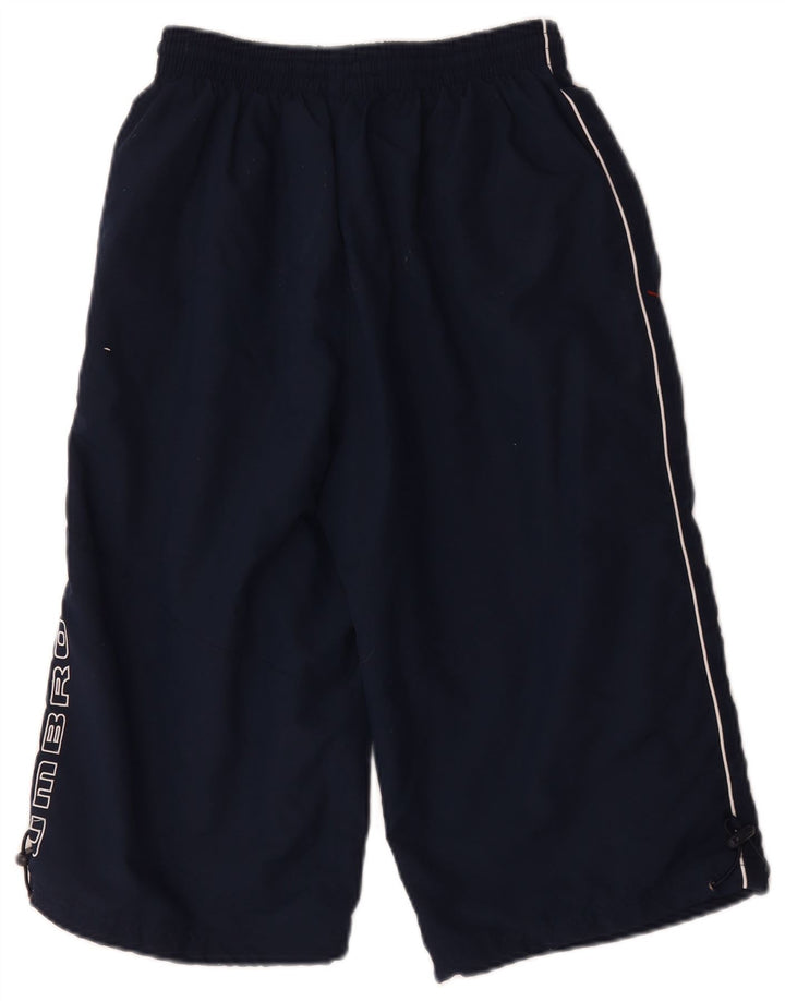 Bermuda esportiva masculina Umbro Graphic Bermuda pequena azul marinho poliéster