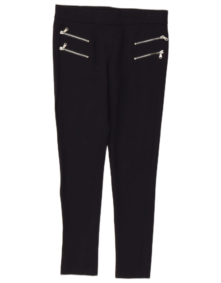 Calça feminina Zara cortada média W28 L25 preta