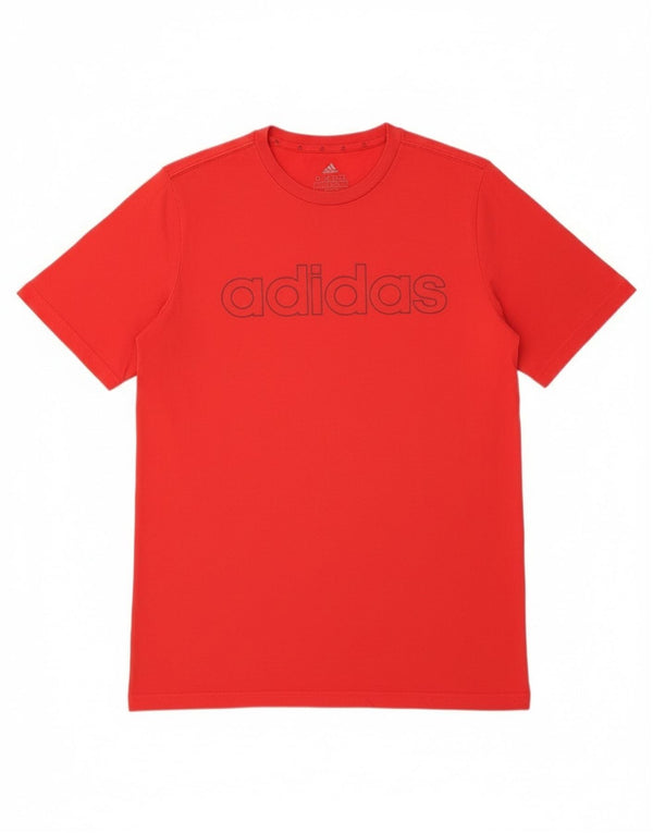 Camiseta Adidas Meninos Graphic Top 15-16 Anos Algodão Vermelho
