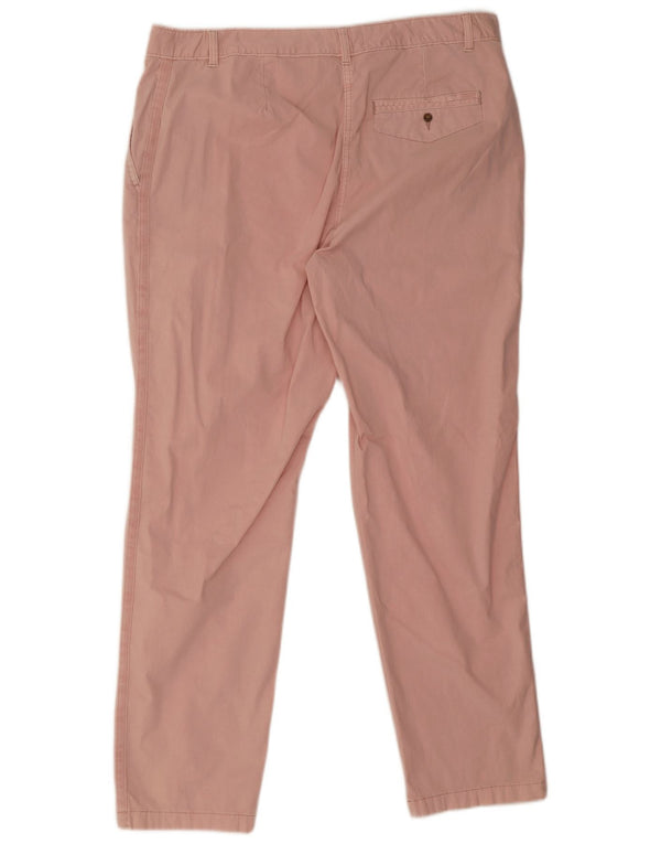 Calça chino skinny feminina Marks & Spencer Reino Unido 18 XL W38 L31 algodão rosa