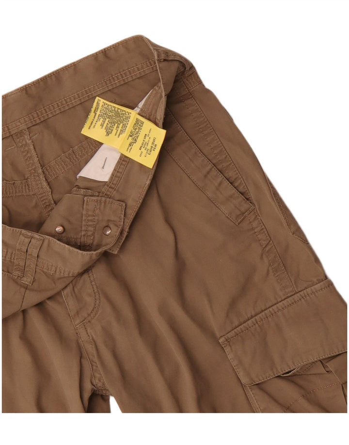 Wrangler Mens Cargo Shorts W34 Grande Algodão Marrom