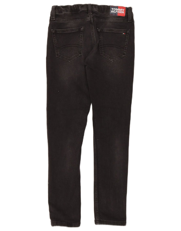 Tommy Hilfiger Meninos Jeans Slim 11-12 Anos W28 L28 Algodão Preto